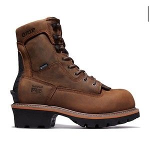 Timberland A267H Evergreen Logger Composite Toe Waterproof Work Boots Brown 11.5